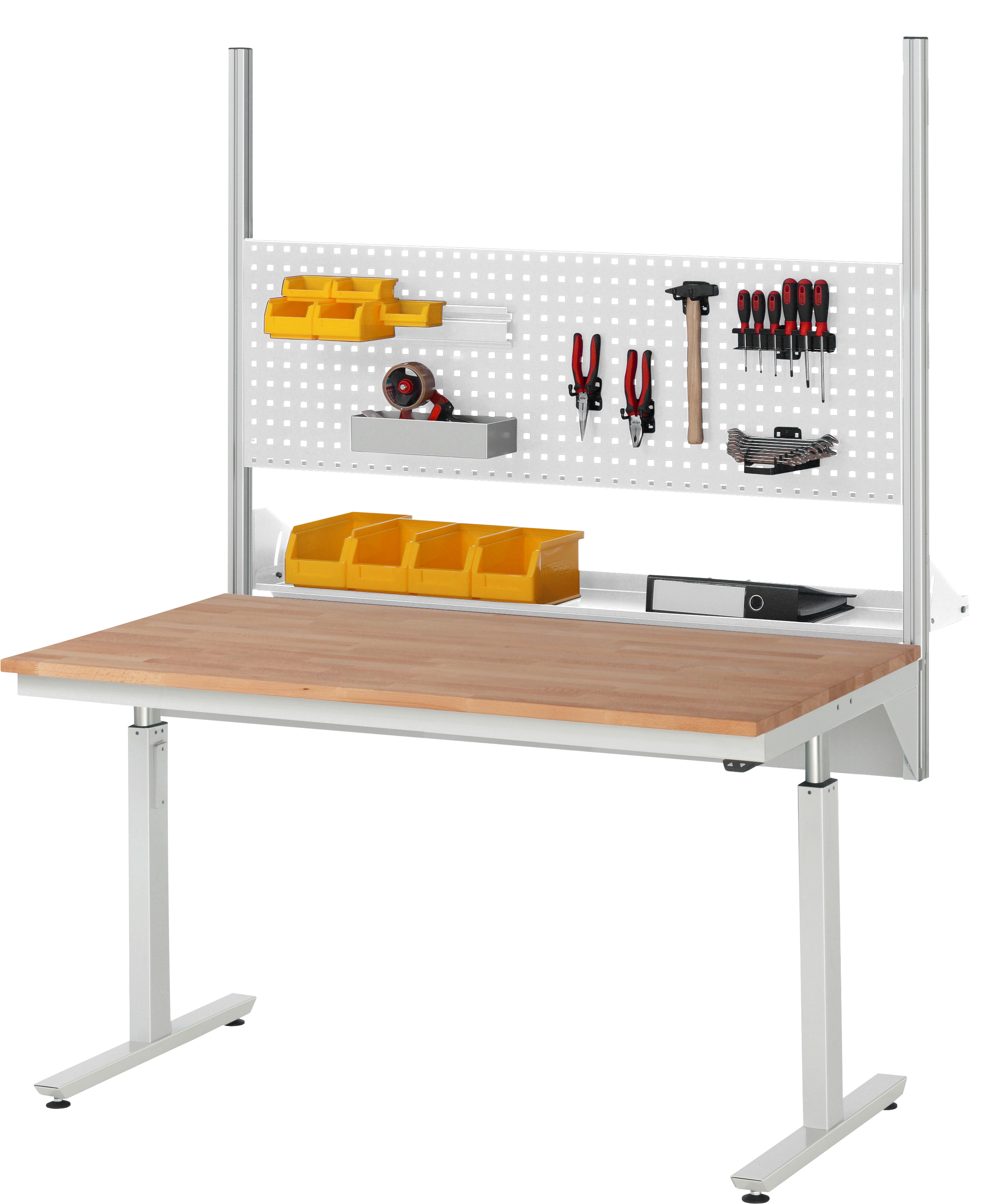Arbeitstisch Serie adlatus 150 mit Stahlblechplatte