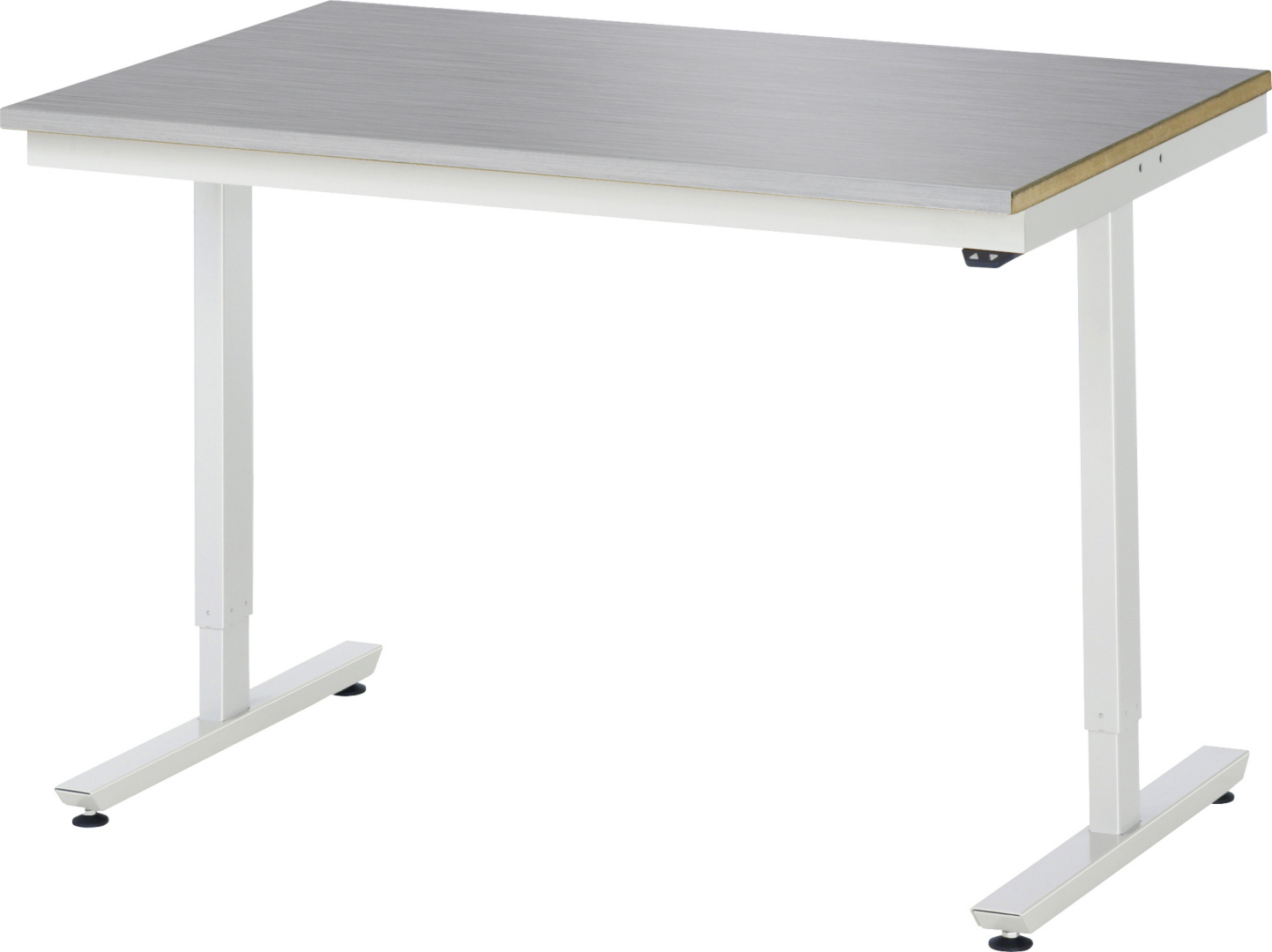 Arbeitstisch Serie adlatus 150 Edelstahlplatte