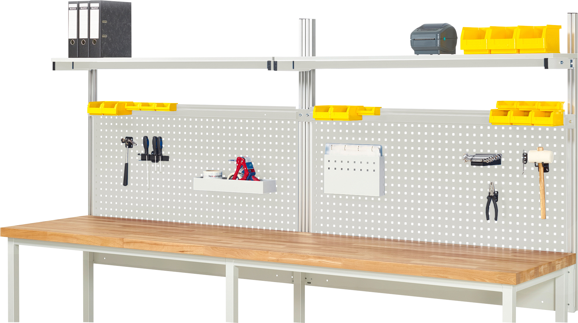 System-Aufbau - Komplettset 01 für Produktbreite 3000 mm