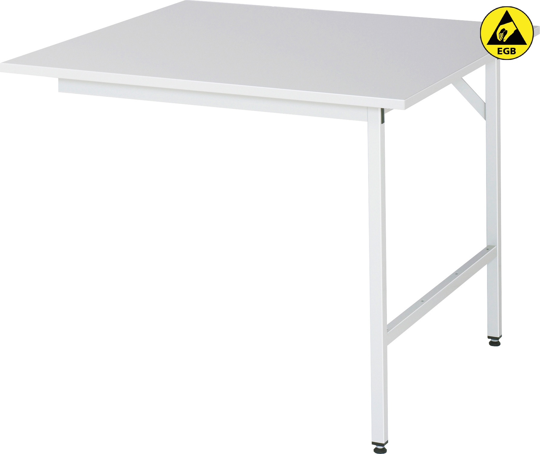 Anbau-Arbeitstisch Serie Jerry mit EGB-Melaminharzplatte