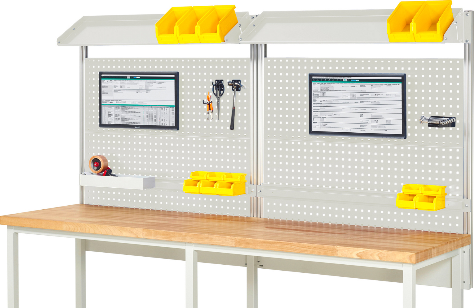 System-Aufbau - Komplettset 02 für Produktbreite 2500 mm