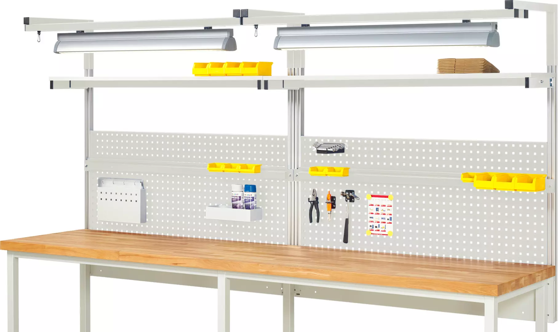 System-Aufbau - Komplettset 04 für Produktbreite 3000 mm