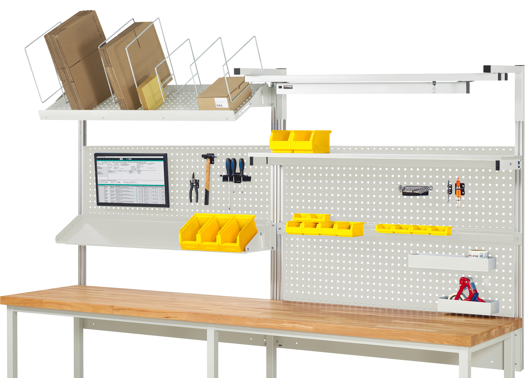 System-Aufbau - Komplettset 06 für Produktbreite 3000 mm