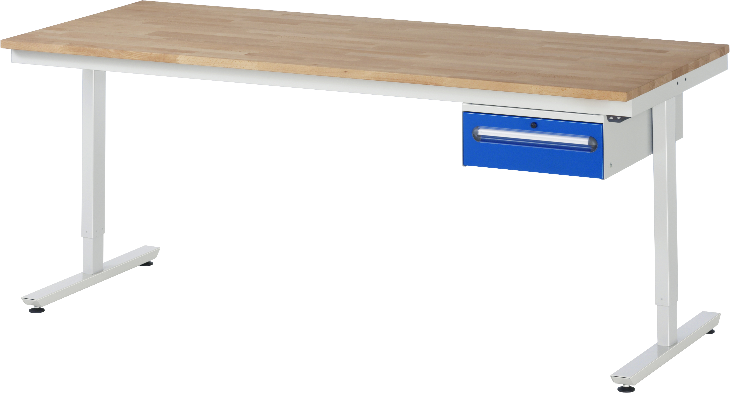 Arbeitstisch Serie adlatus 150 Edelstahlplatte