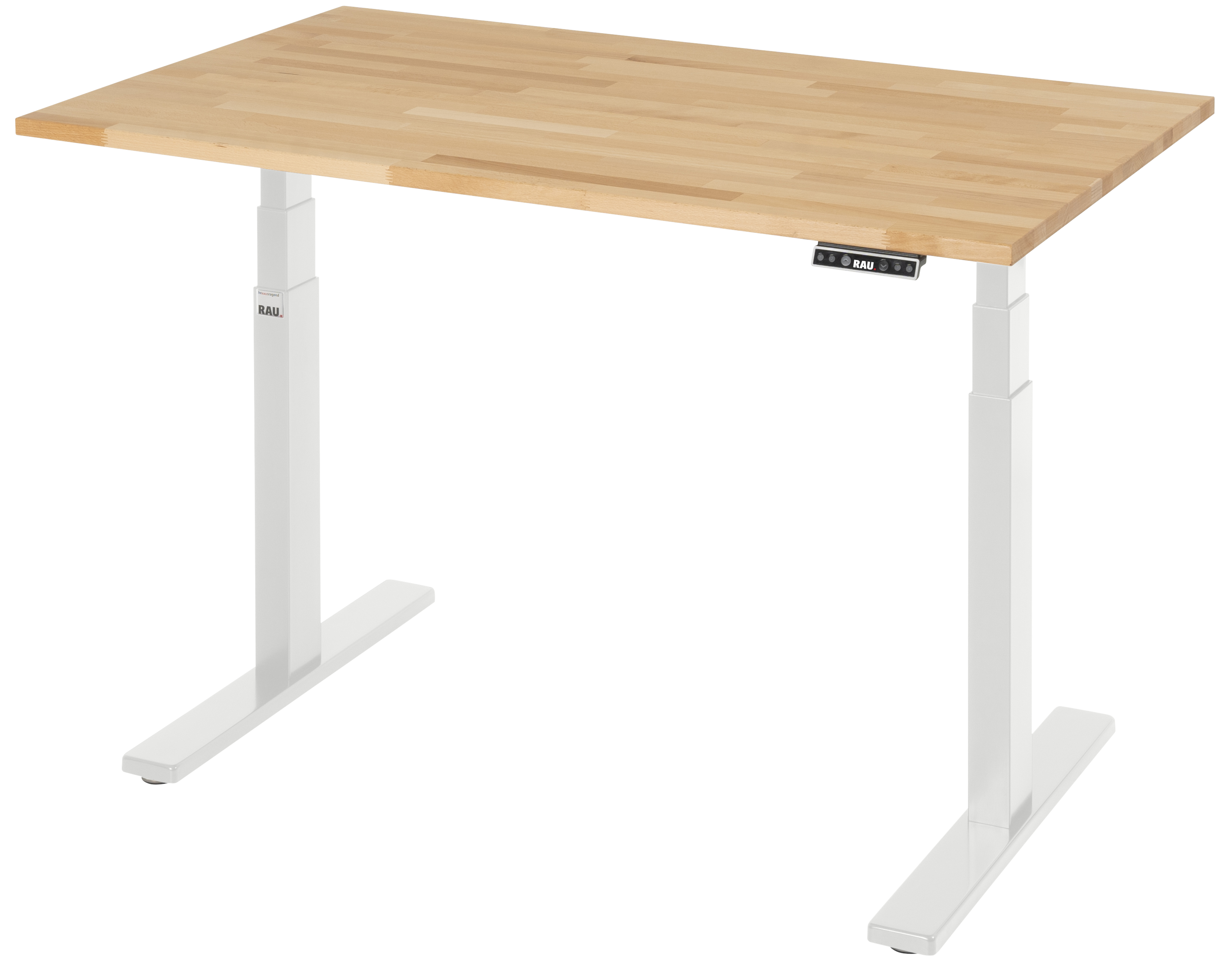 Schreibtisch Serie adlatus 100 Buche-Massiv-Platte