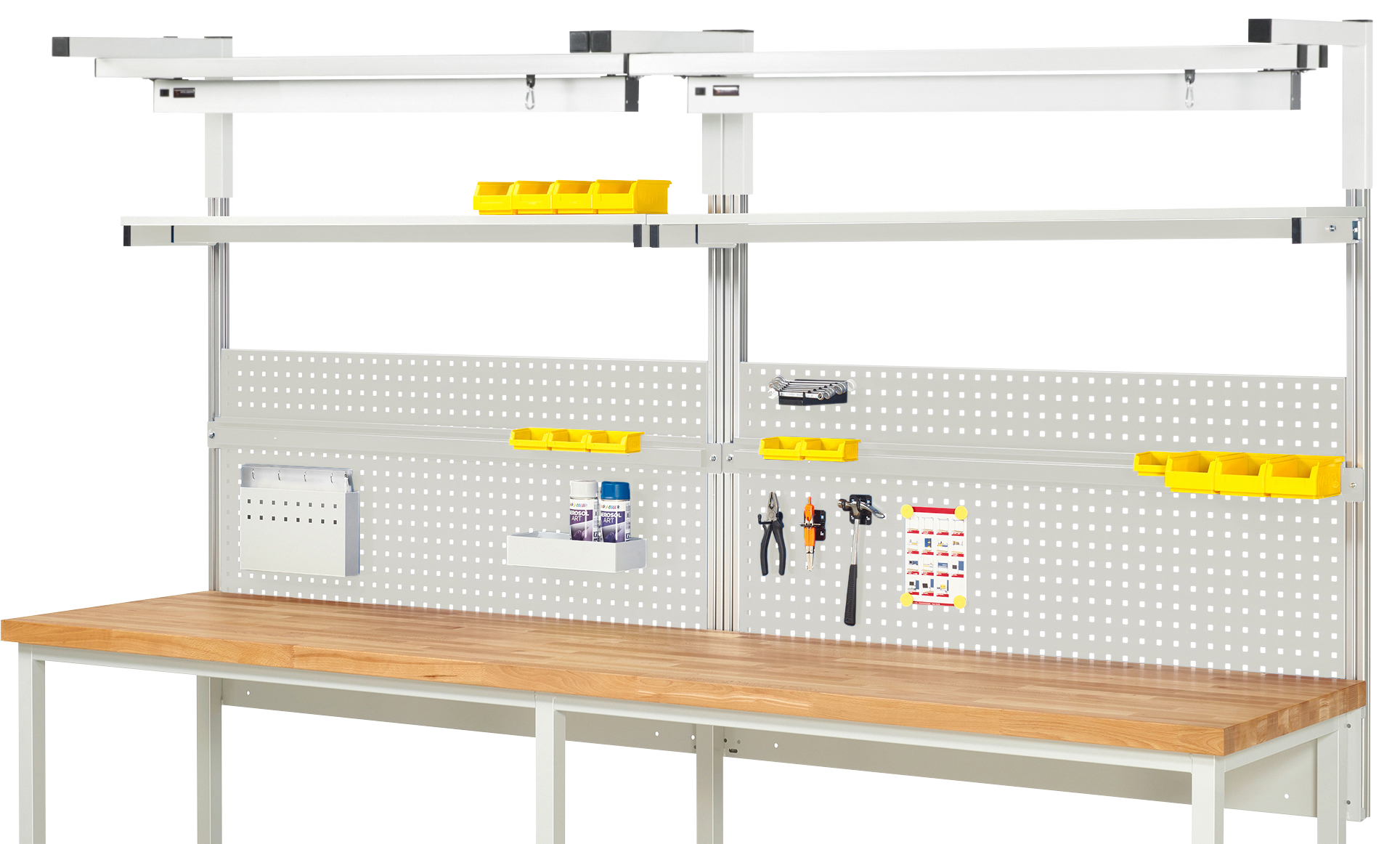 System-Aufbau - Komplettset 04 für Produktbreite 3000 mm