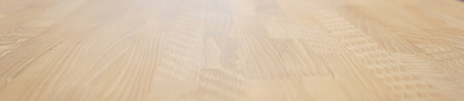 Buche-Massivholz-Arbeitsplatte Detailaufnahme