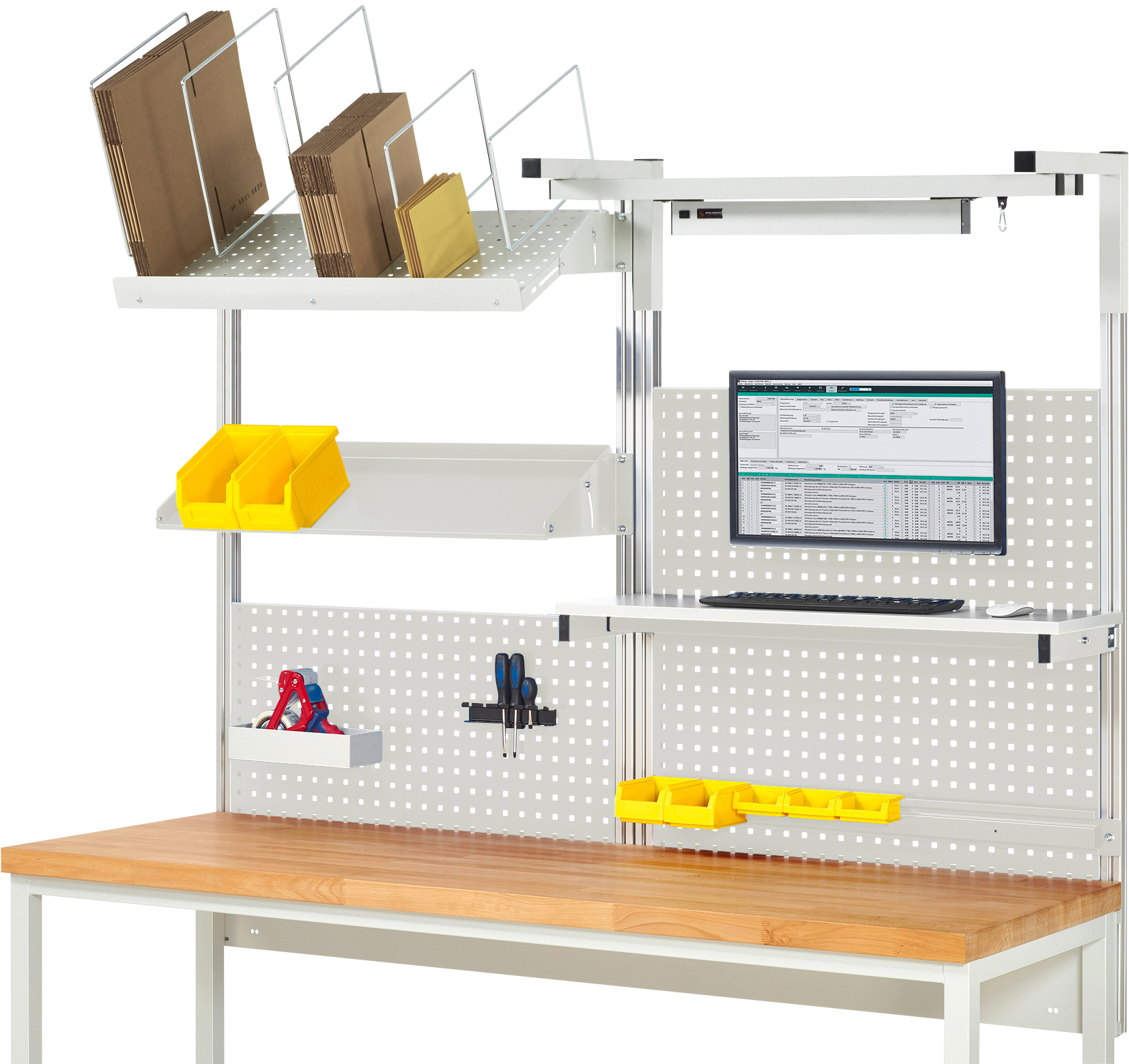 System-Aufbau - Komplettset 06 für Produktbreite 2000 mm