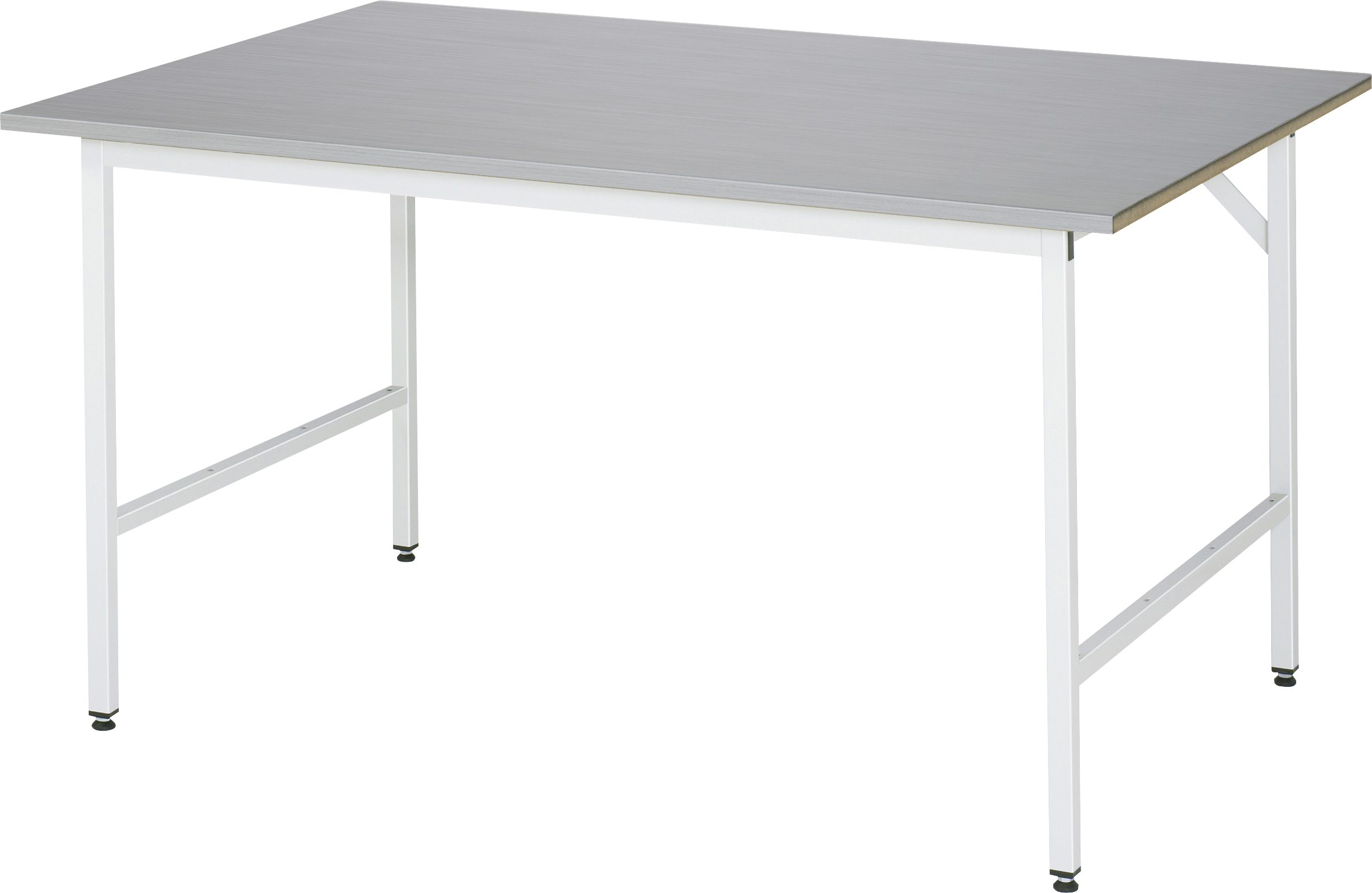 Arbeitstisch Serie Jerry mit Edelstahlplatte