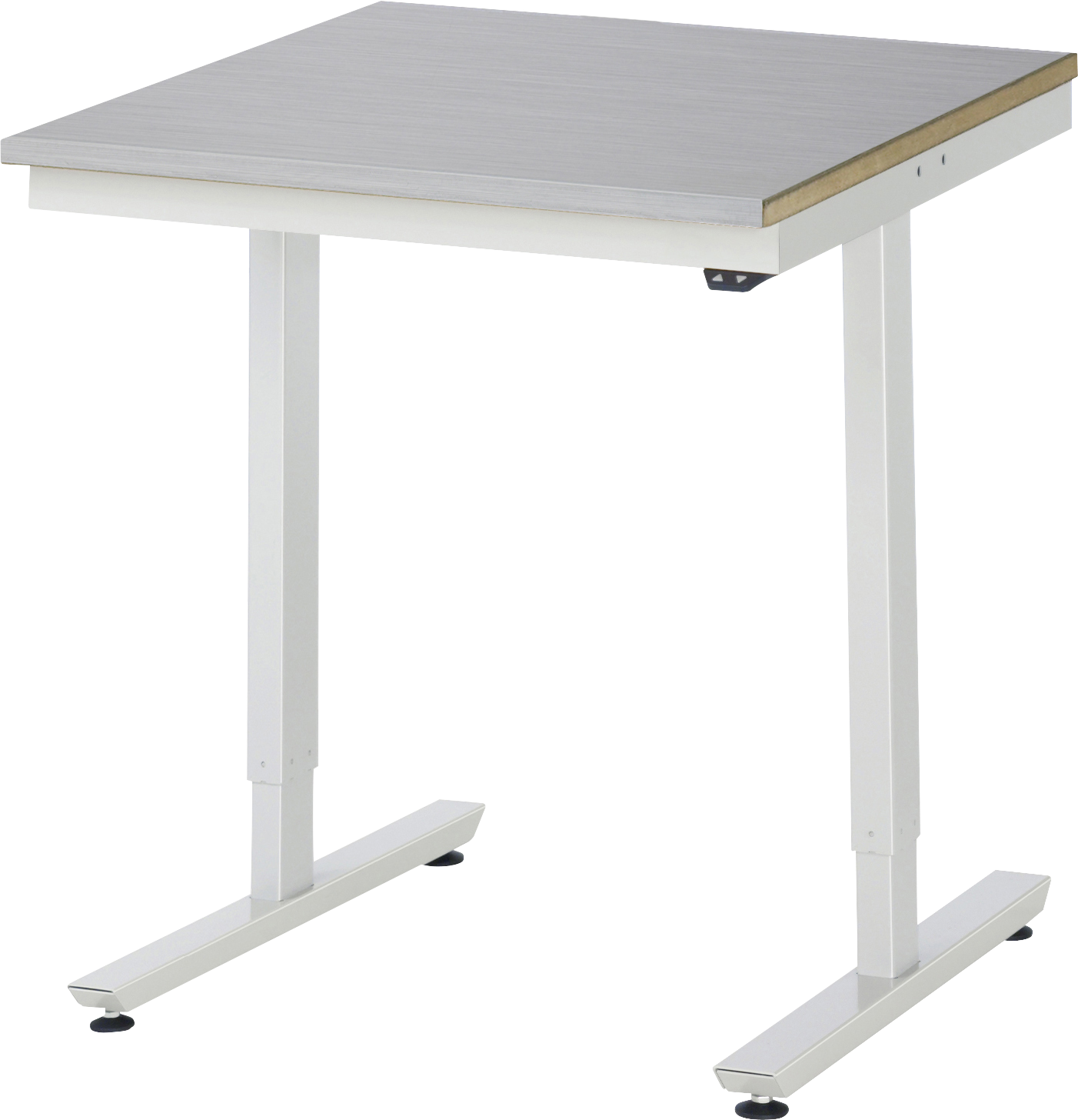 Arbeitstisch Serie adlatus 150 Edelstahlplatte