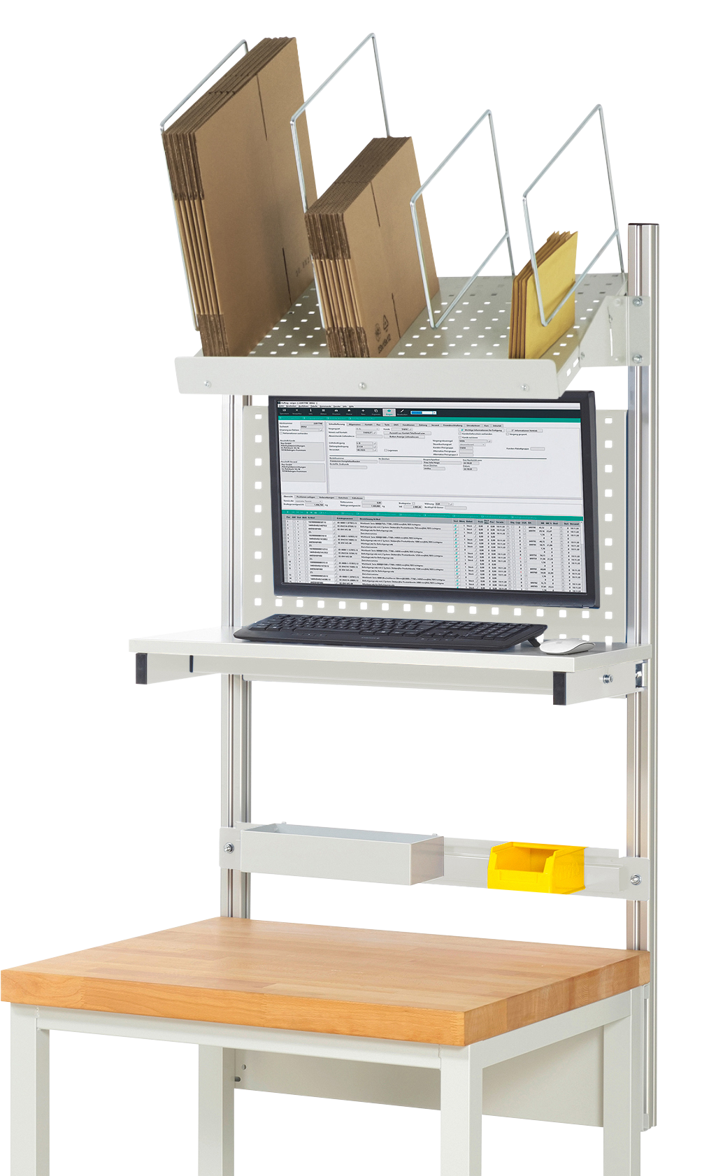 System-Aufbau - Komplettset 03 für Produktbreite 750 mm