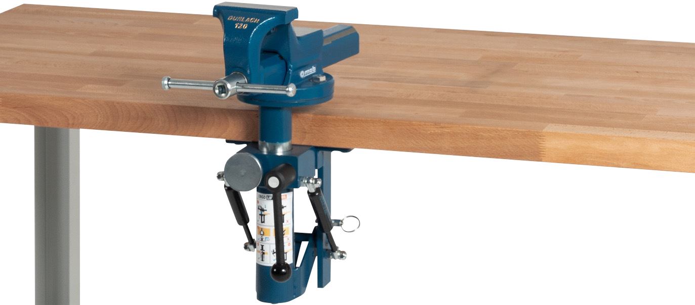 Schraubstock 120 mm mit Klapplift