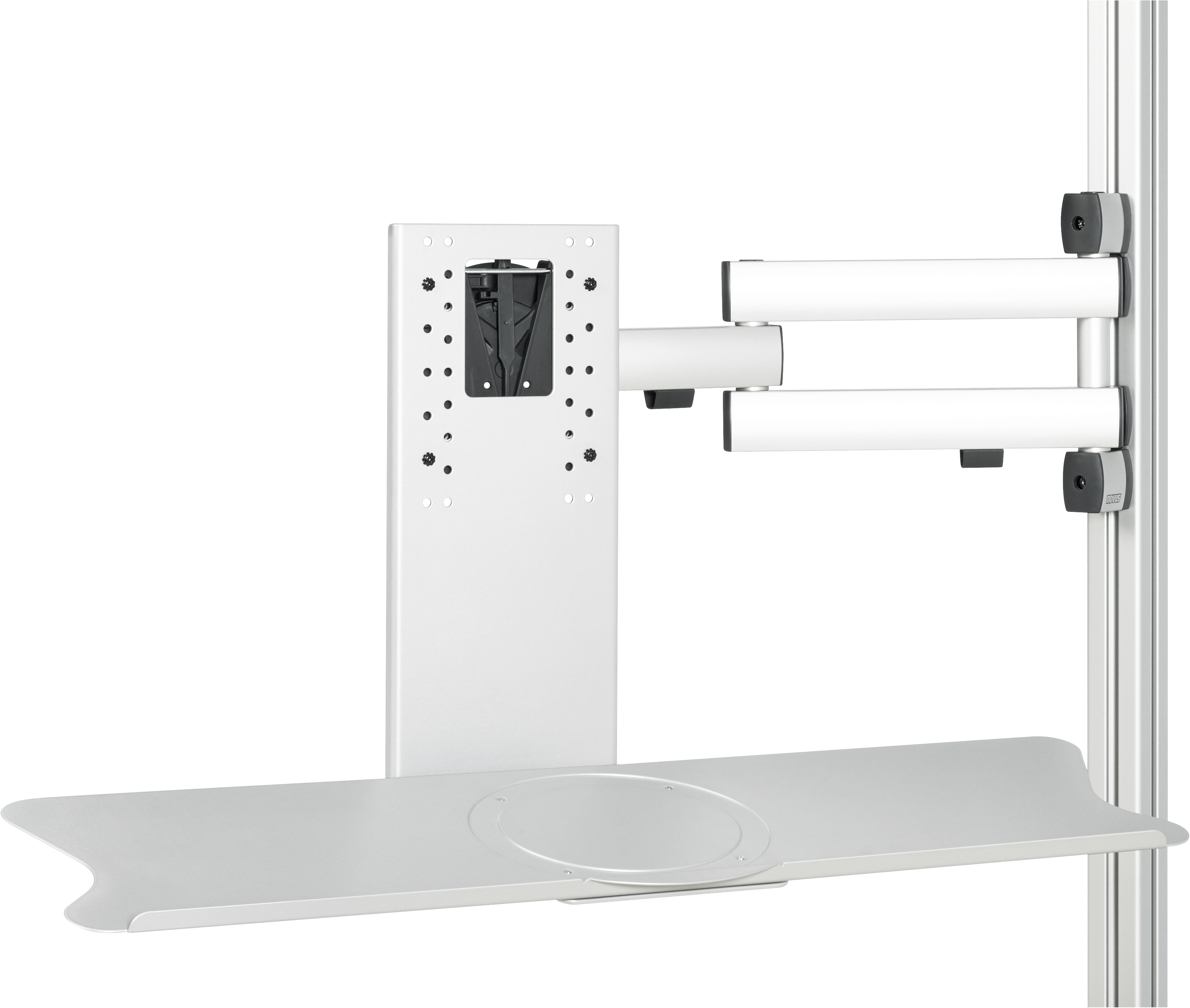 Monitorhalterung mit Tastaturablage
